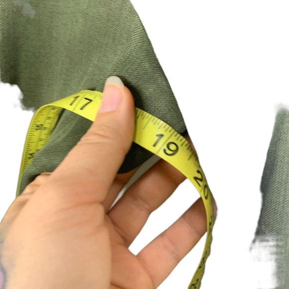 Vintage 90s Olive Green Longline Blazer Medium - Picture 9 of 9